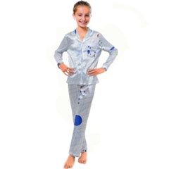 Computer Network Technology Digital Kids  Satin Long Sleeve Pajamas Set by Grandong