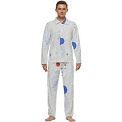 Computer Network Technology Digital Men s Long Sleeve Velvet Pocket Pajamas Set by Grandong