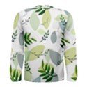 Leaves Foliage Pattern Abstract Men s Long Sleeve T-Shirt View2