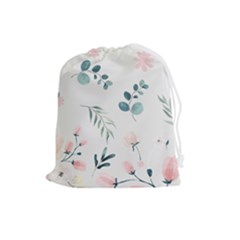 Flower Branch Corolla Wreath Lease Drawstring Pouch (large) by Grandong