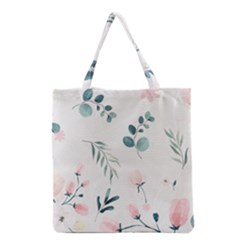 Flower Branch Corolla Wreath Lease Grocery Tote Bag by Grandong