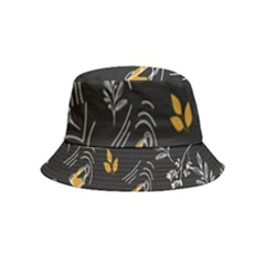 Leaves Coffee Digital Paper Cup Bucket Hat (kids) by Grandong