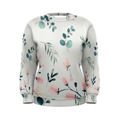 Flower Branch Corolla Wreath Lease Women s Sweatshirt by Grandong