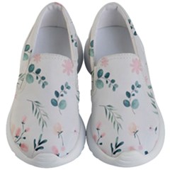 Flower Branch Corolla Wreath Lease Kids Lightweight Slip Ons by Grandong