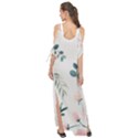 Flower Branch Corolla Wreath Lease Maxi Chiffon Cover Up Dress View2