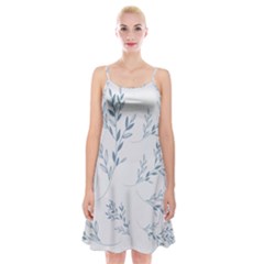 Flowers Floral Design Pattern Spaghetti Strap Velvet Dress by Grandong