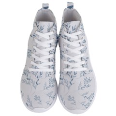 Flowers Floral Design Pattern Men s Lightweight High Top Sneakers by Grandong