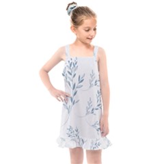 Flowers Floral Design Pattern Kids  Overall Dress by Grandong