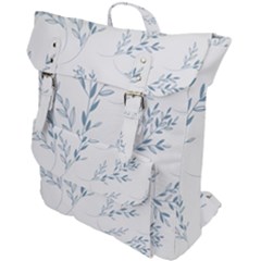 Flowers Floral Design Pattern Buckle Up Backpack by Grandong