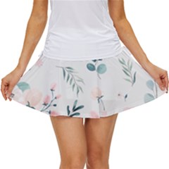 Flower Branch Corolla Wreath Lease Women s Skort by Grandong