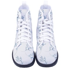 Flowers Floral Design Pattern Kid s High-top Canvas Sneakers by Grandong