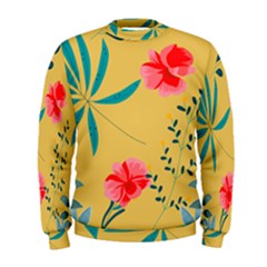 Flowers Petals Leaves Plants Men s Sweatshirt by Grandong