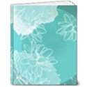 Flowers  Floral Design Background 8  x 10  Hardcover Notebook View1