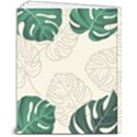 Leaves Monstera Background 8  x 10  Softcover Notebook View2