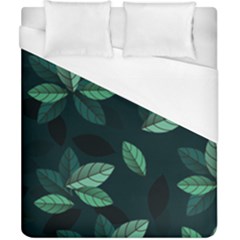 Leaves Foliage Plants Pattern Duvet Cover (california King Size) by Grandong