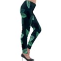 Leaves Foliage Plants Pattern Lightweight Velour Leggings View4