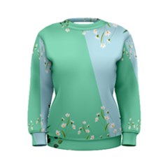 Flowers Branch Corolla Wreath Lease Women s Sweatshirt by Grandong