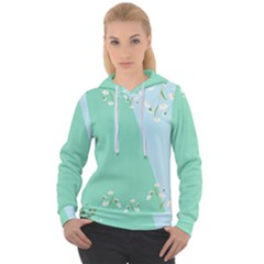 Flowers Branch Corolla Wreath Lease Women s Overhead Hoodie by Grandong