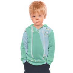 Flowers Branch Corolla Wreath Lease Kids  Overhead Hoodie by Grandong