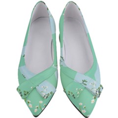 Flowers Branch Corolla Wreath Lease Women s Bow Heels by Grandong