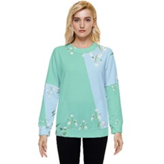 Flowers Branch Corolla Wreath Lease Hidden Pocket Sweatshirt by Grandong