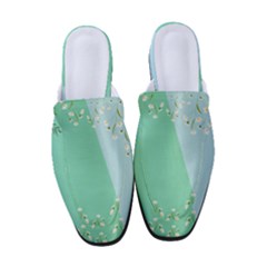 Flowers Branch Corolla Wreath Lease Women s Classic Backless Heels by Grandong