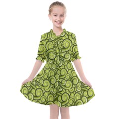 Flower Design Paradigm Start Kids  All Frills Chiffon Dress by Grandong