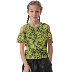 Flower Design Paradigm Start Kids  Butterfly Cutout T-shirt