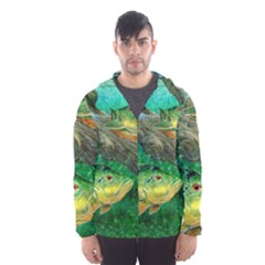 Peacock Bass Fishing Men s Hooded Windbreaker by Sarkoni