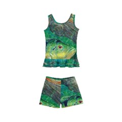 Peacock Bass Fishing Kids  Boyleg Swimsuit by Sarkoni