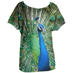 Peafowl Peacock Women s Oversized T-shirt by Sarkoni