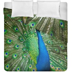 Peafowl Peacock Duvet Cover Double Side (king Size) by Sarkoni