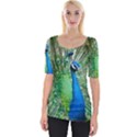 Peafowl Peacock Wide Neckline T-Shirt View1