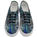 Blue And Green Peacock Women s Classic Low Top Sneakers View1