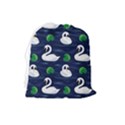 Swan-pattern-elegant-design Drawstring Pouch (Large) View2