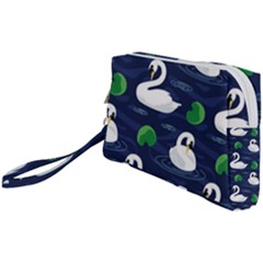 Swan-pattern-elegant-design Wristlet Pouch Bag (small) by Proyonanggan