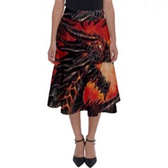 Dragon Perfect Length Midi Skirt by Ndabl3x