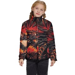 Dragon Kids  Puffer Bubble Jacket Coat by Ndabl3x