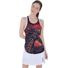 Dragon Racer Back Mesh Tank Top by Ndabl3x