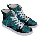 Angry Male Lion Predator Carnivore Women s Hi-Top Skate Sneakers View3