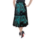 Angry Male Lion Predator Carnivore Midi Mermaid Skirt View2