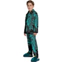 Angry Male Lion Predator Carnivore Kids  Long Sleeve Velvet Pajamas Set View2