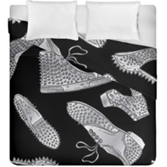 Pattern Shiny Shoes Duvet Cover Double Side (king Size) by Ndabl3x