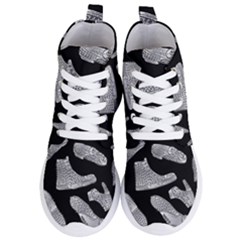 Pattern Shiny Shoes Women s Lightweight High Top Sneakers by Ndabl3x