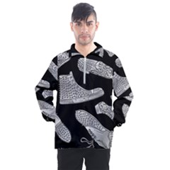 Pattern Shiny Shoes Men s Half Zip Pullover by Ndabl3x