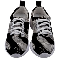 Pattern Shiny Shoes Kids Athletic Shoes by Ndabl3x