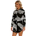 Pattern Shiny Shoes Womens Long Sleeve Shirt Dress View2