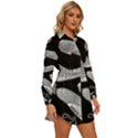 Pattern Shiny Shoes Womens Long Sleeve Shirt Dress View3