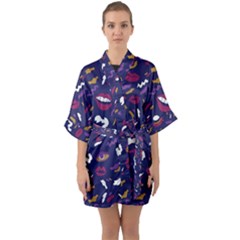 Pattern Burton Galmour Half Sleeve Satin Kimono  by Ndabl3x