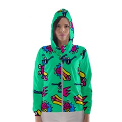 Pattern Adweek Summer Women s Hooded Windbreaker by Ndabl3x